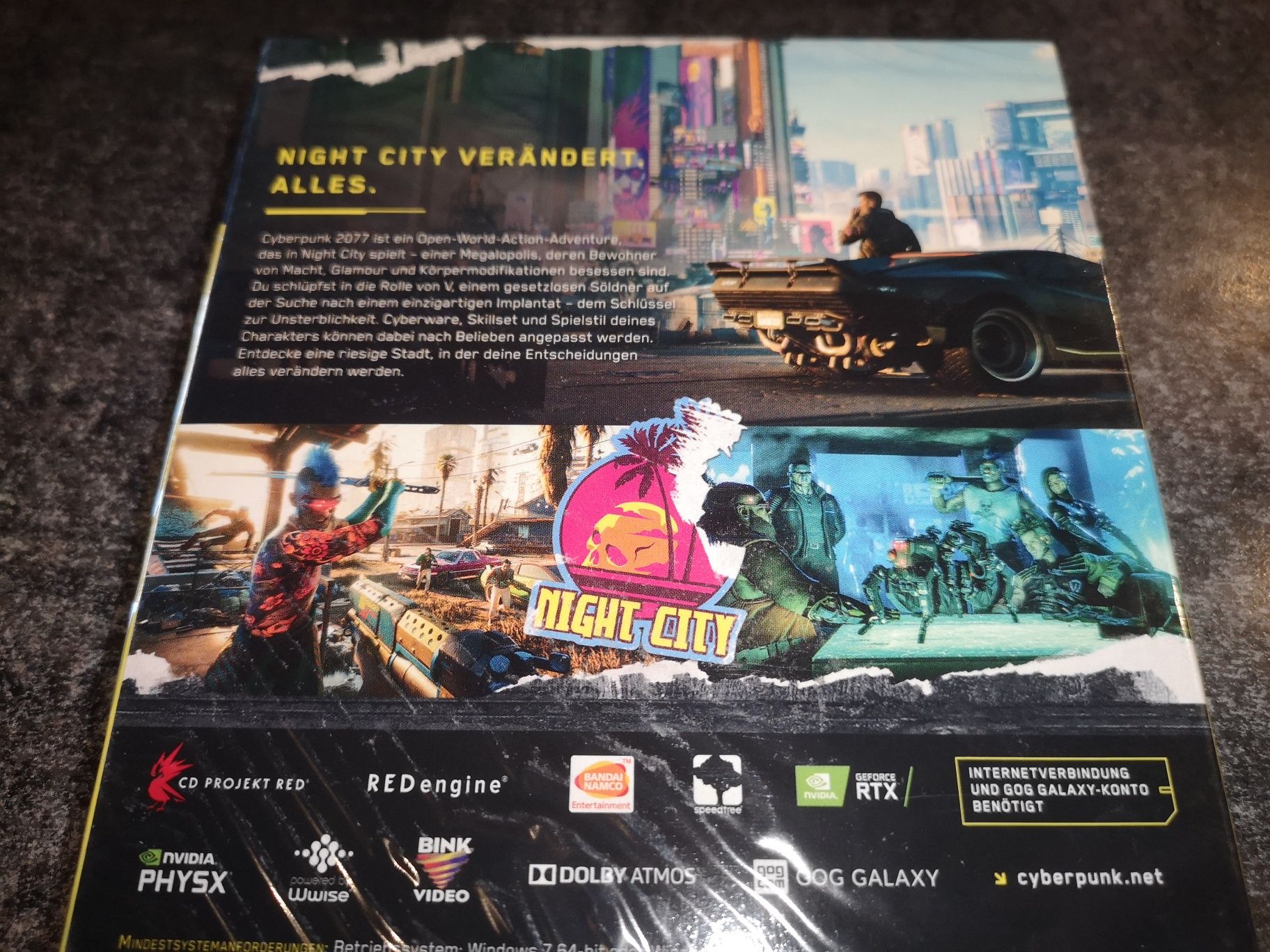 Cyberpunk 2077 PC gra GOG KLUCZ CD (kod w pudełku) + dodatki.