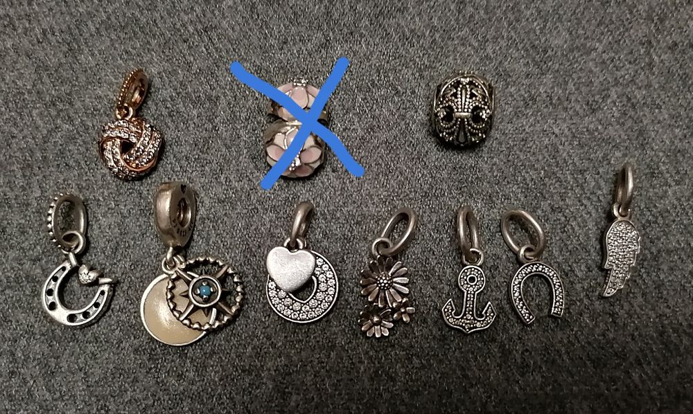 Браслет, шарми, подовжувачи Pandora