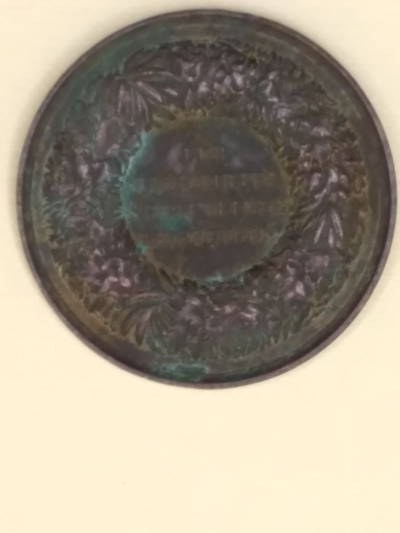Medal 1878 rok. Nagroda. Rolnictwo.