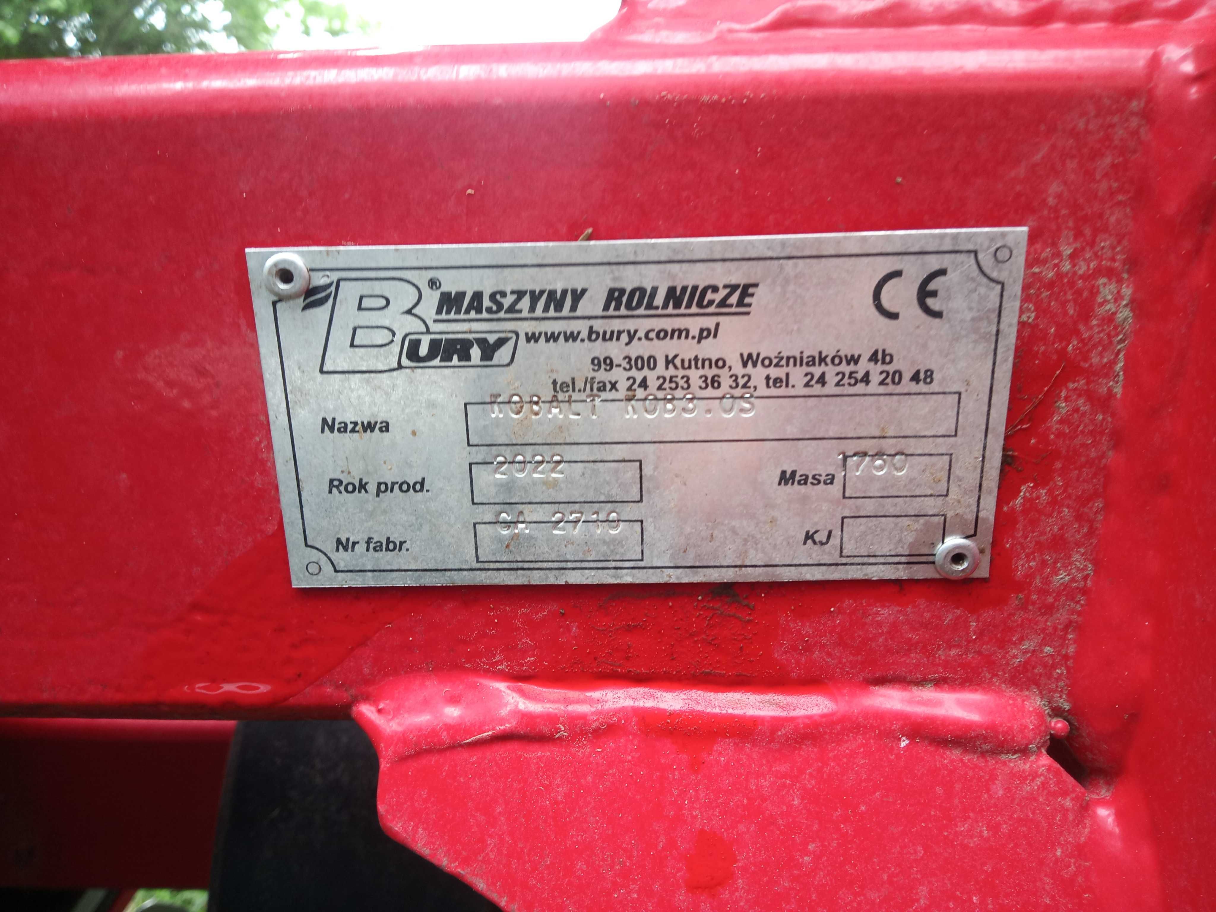 brona talerzowa Bury kobalt strong 3,0 2022r. wał pierścieniowy