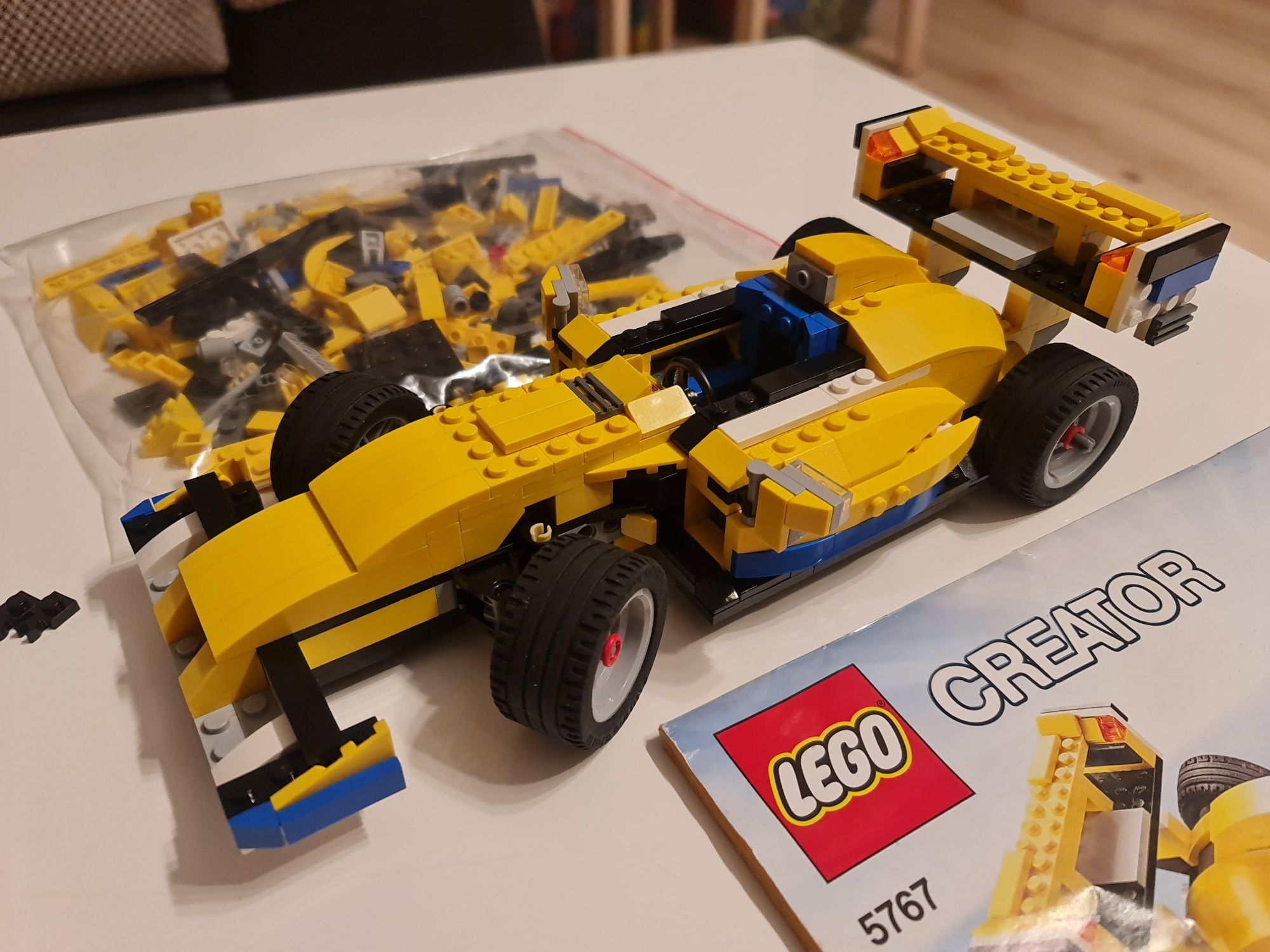 Zestaw Lego Creator 5767 3w1 Samochód Formuła Podnośnik Kompletny