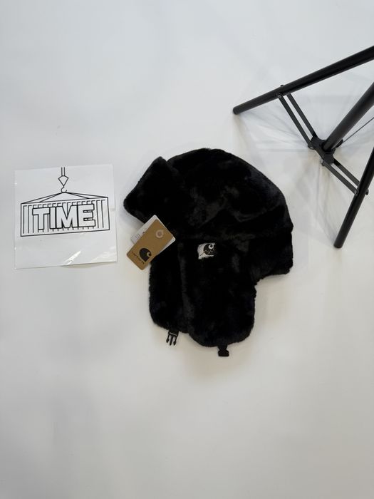 Carhartt Wip шапка-вушанка з хутром / кархарт віп ушанка