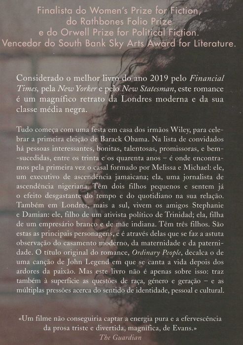 Livro Pessoas Comuns/ Ordinary People de Diana Evans [Portes Grátis]