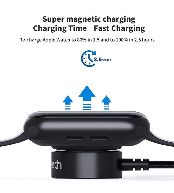 Ładowarka bezprzewodowa Choetech T319 MFI o mocy 5W, do Apple Watch +