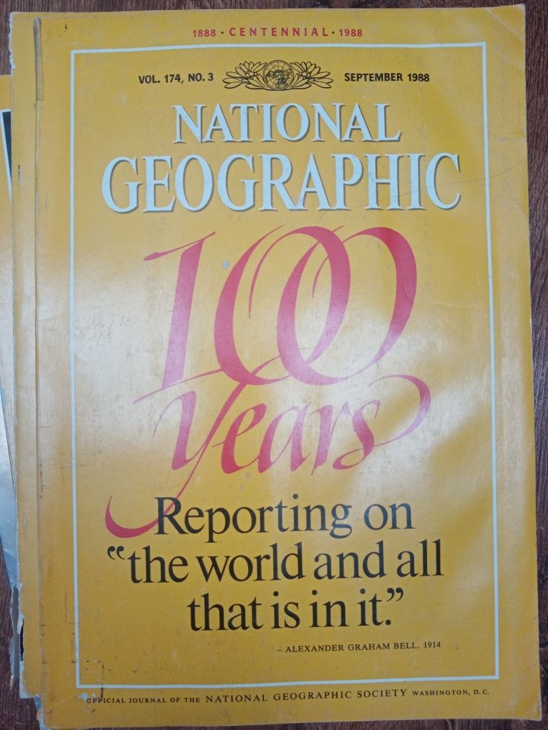 National Geographic miesięcznik antyk 1988 po angielsku unikat