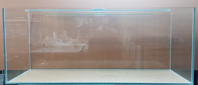 Akwarium na wymiar - przyklad 150x50x60 opti white front + boki