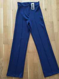 Spodnie damskie proste, szerokie, wysoki stan, miękkie /M/38/nowe