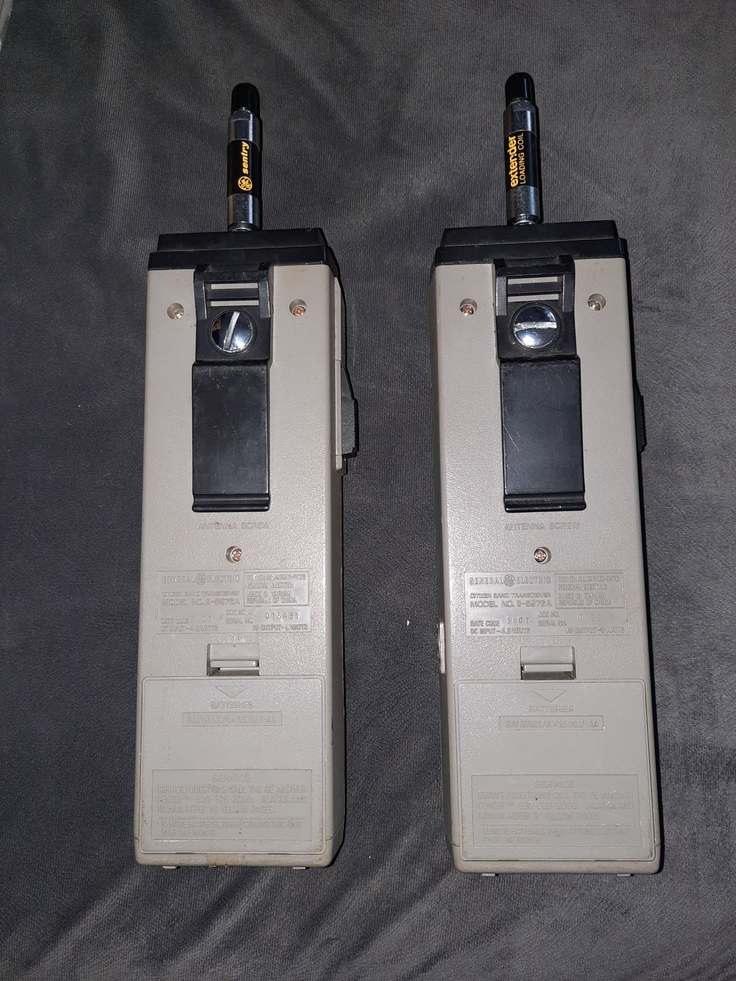 Radio Walkie Talkies - General Electric 3-5976A (Par)