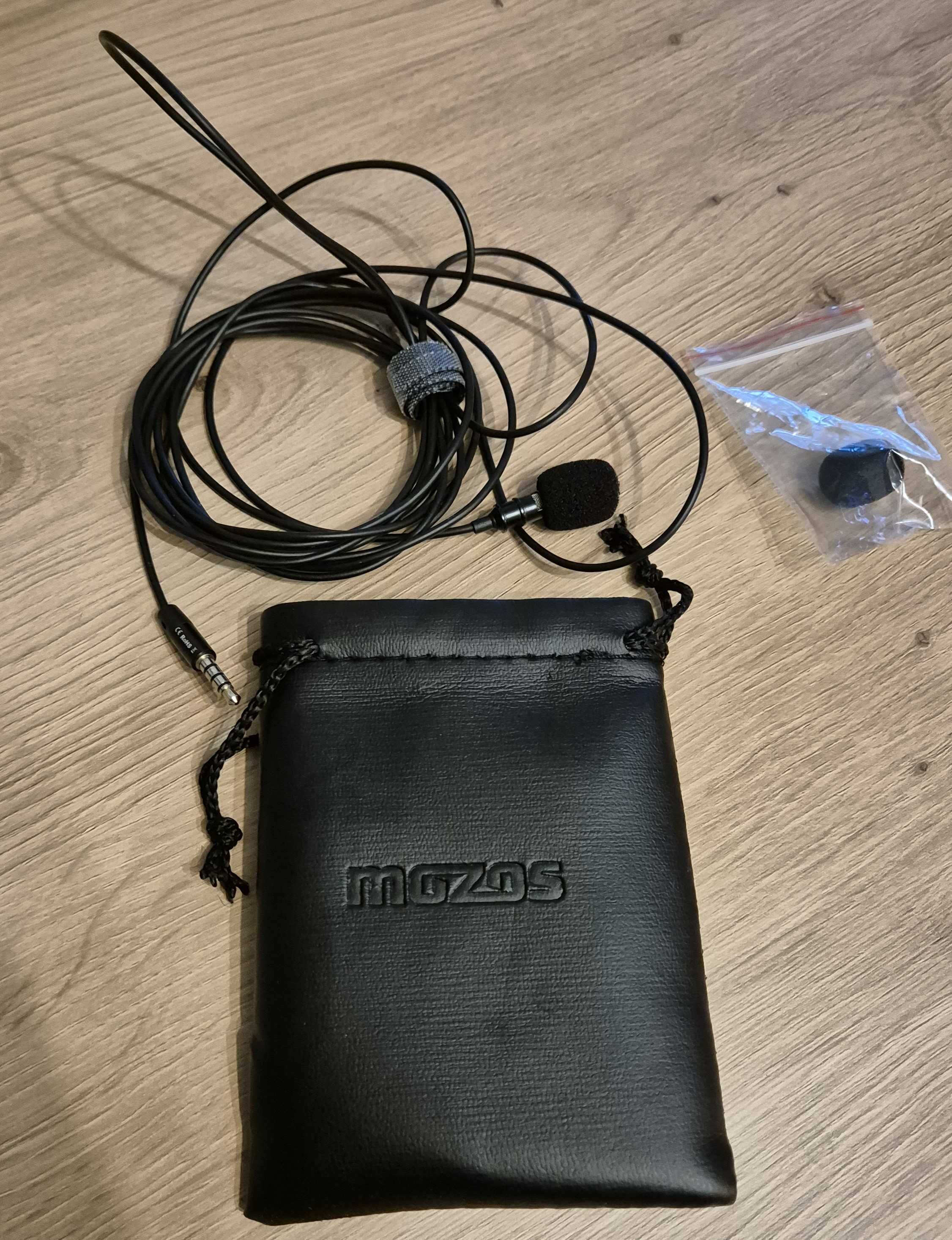 Mozos mikrofon do komputera lub laptopa krawatowy mały 4-pin z rzepem