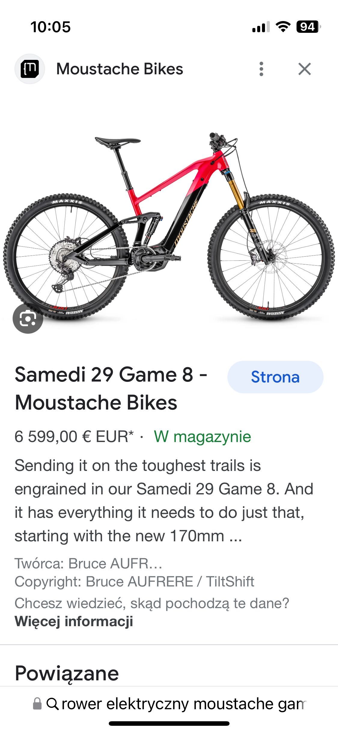 Moustache Samedi 10 tyś taniej nowy rower elektryczny Full okazja