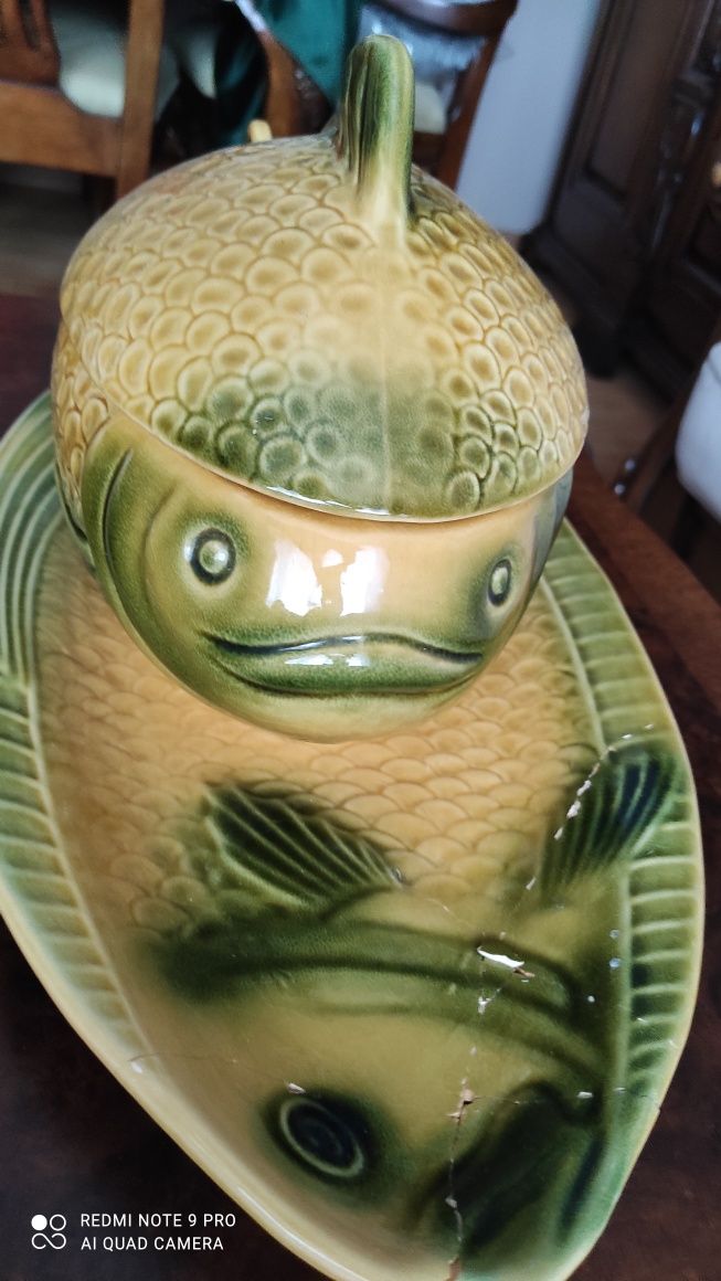 Porcelana Waza ryba porcelanowa patera