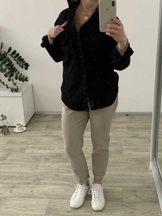 Рубашка- куртка женская Pull Bear. ПОГ . Коттон.