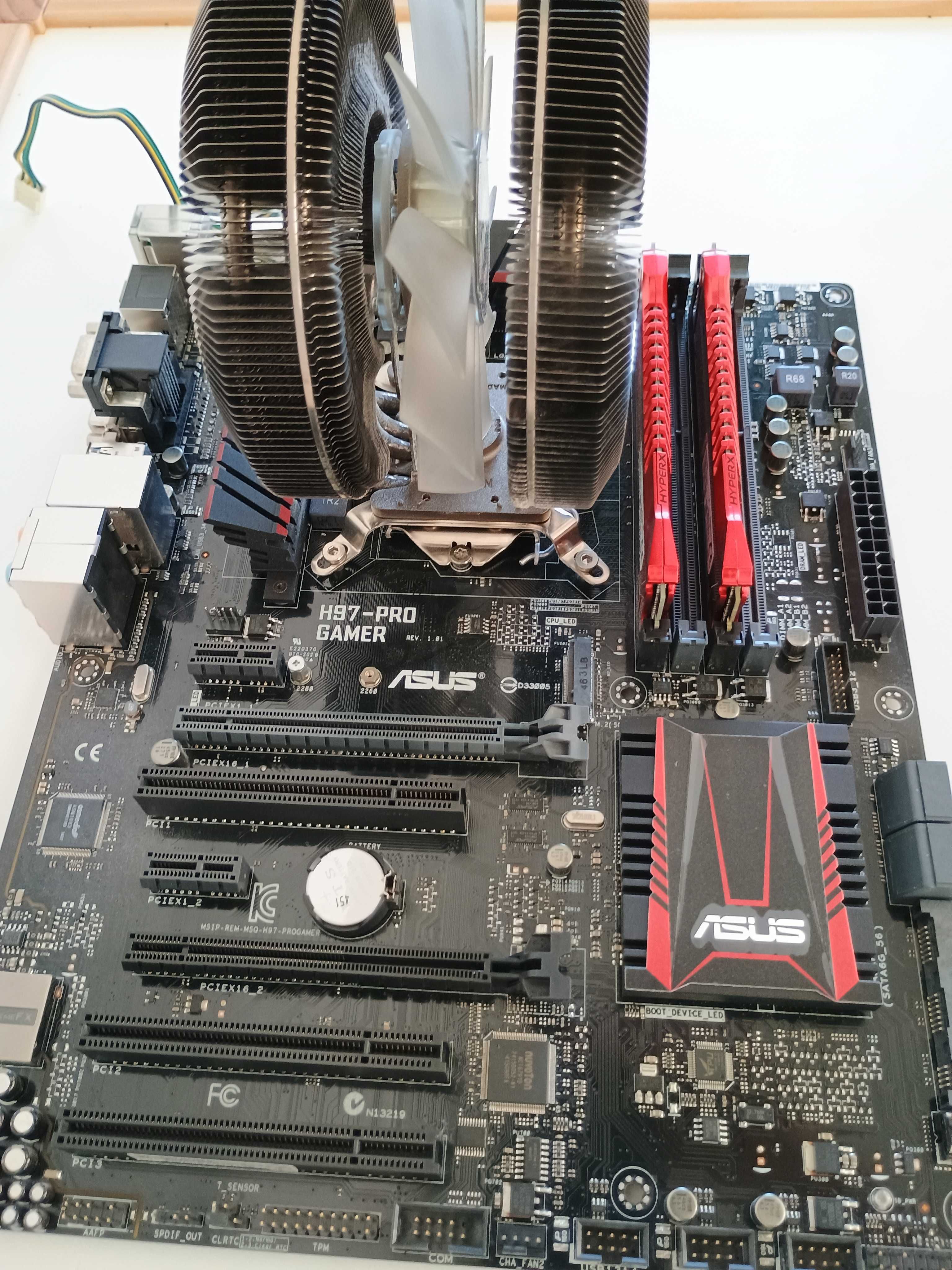 płyta główna Asus H97-PRO GAMER + CPU i5 4460 + RAM 16GB DDR3