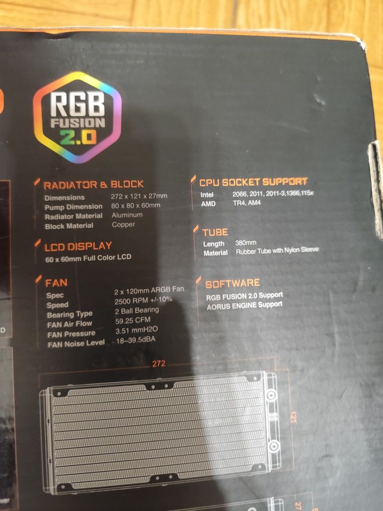 Aorus Líquid cooler 240mm