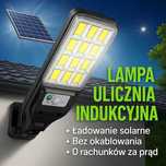 4 x Lampa solarna MOCNA uliczna ogrodowa LED czujnik ruchu