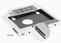 Adapter (Caddy) do laptopa CD DVD na dysk HDD SSD SATA 9.5 mm
