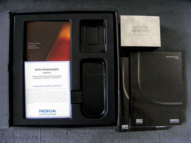 Pudełko Nokia 8800 Sirocco ERA Czarny Nokia Poland