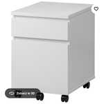 Ikea Malm komoda szafka nocna na kółach 2 szuflady