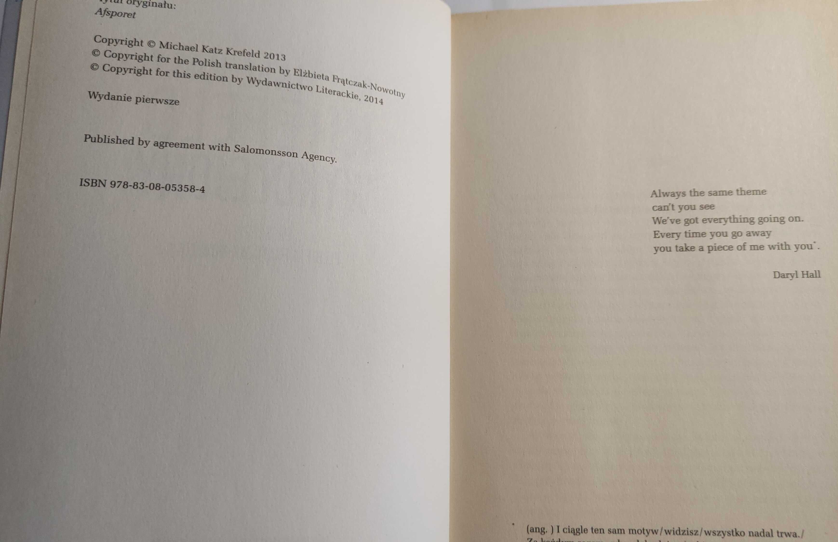 Duński kryminał Wykolejony M. Krefeld 2013 (mroczny i intrygujacy)