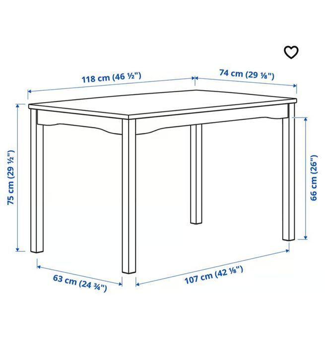 Mesa de cozinha e 4 cadeiras