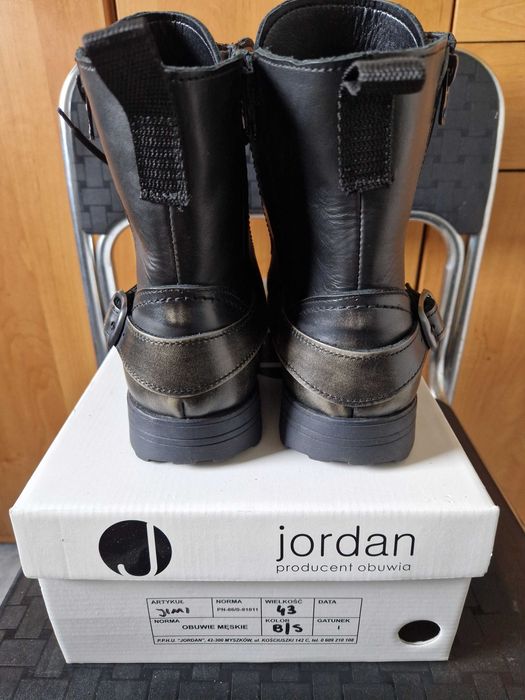 Buty motocyklowe męskie skórzane Jimy rozm. 43 - Jordan Handmade