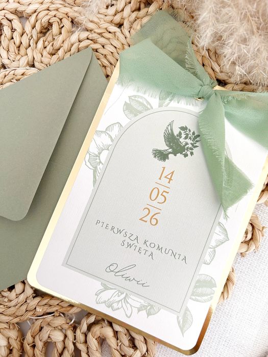 Zaproszenia na pierwszą komunię komunijne na chrzest