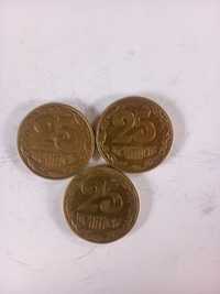 Продам монети номіналом 25 копійок