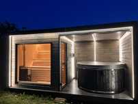 Sauna balia ogrodowa jacuzzi domowe spa domek letniskowy inwestycja