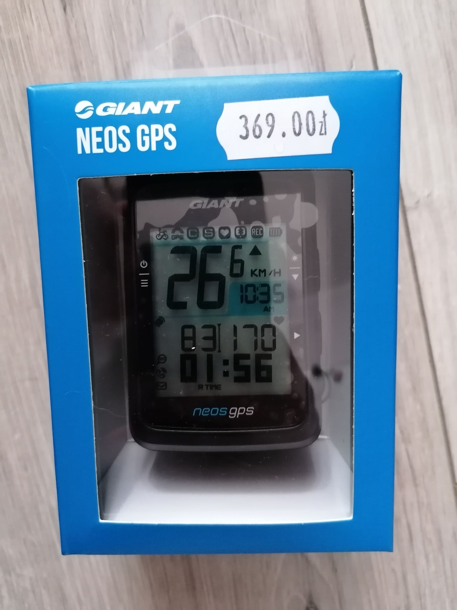 Licznik rowerowy Giant Neos GPS + mocowanie licznika i GoPro