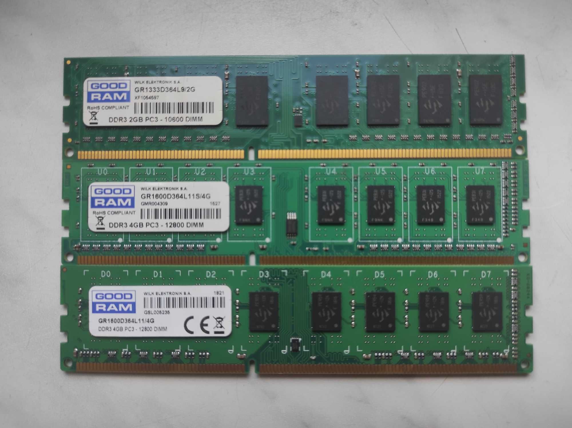 Pamięć RAM DDR3 4GB Różne rodzaje (cena za 1 szt.)