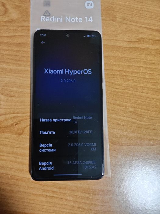 Redmi note 14/8/128GB