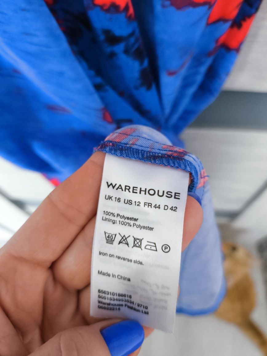 Długa maxi sukienka, idealna na lato 44-46,Warehouse