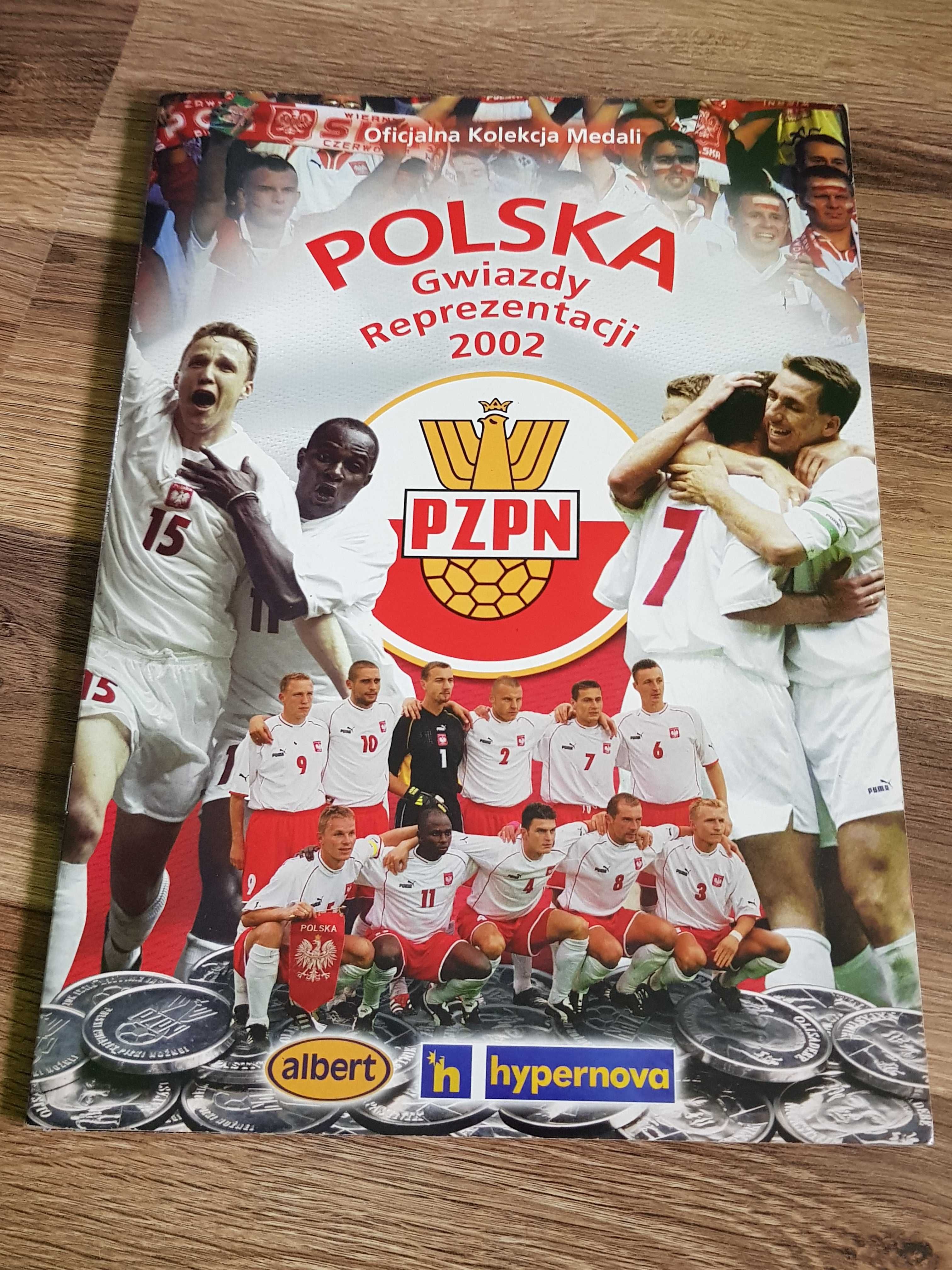 Album kolekcjonerski PZPN MŚ 2002 + monety 20 sztuk