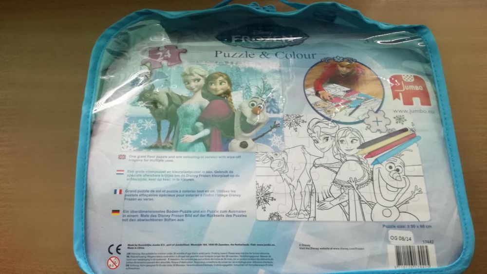 Disney Frozen Puzzle & Colour Jumbo