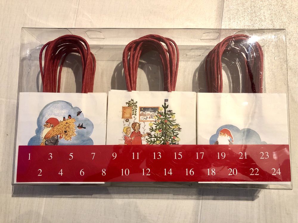 Ikea kalendarz  adwentowy małe torebki na prezenty10X10 CM