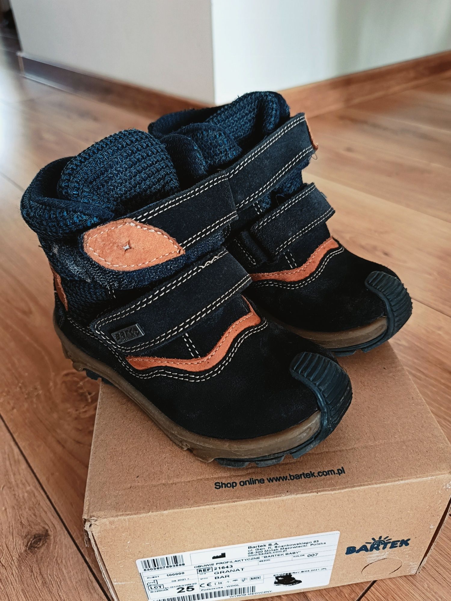 Buty zimowe chłopięce Bartek 25
