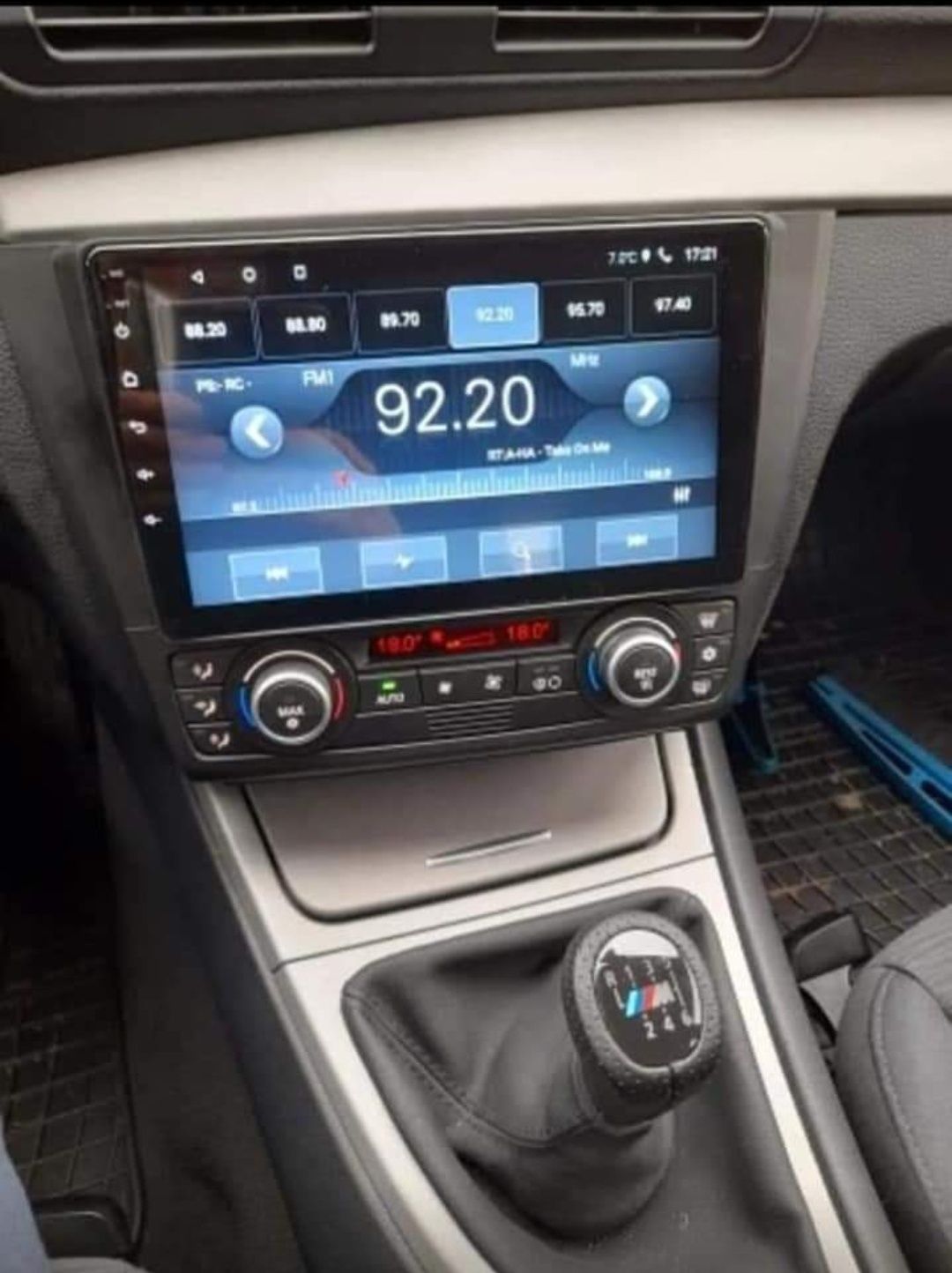 Rádio Android 12 com GPS BMW E81 E82 E83 E87 E88 (Artigo Novo)