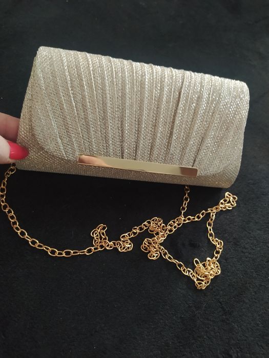 Torebka mała złota