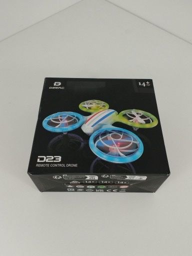 DRON DEERC D23 z kamerą oraz z kolorowymi światłami LED
