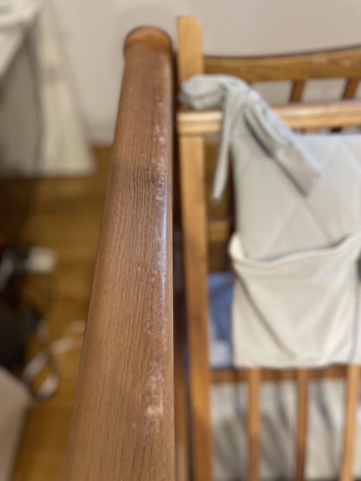 Łóżeczko Woodies 2w1 Noble Cot vintage + materac + dodatki