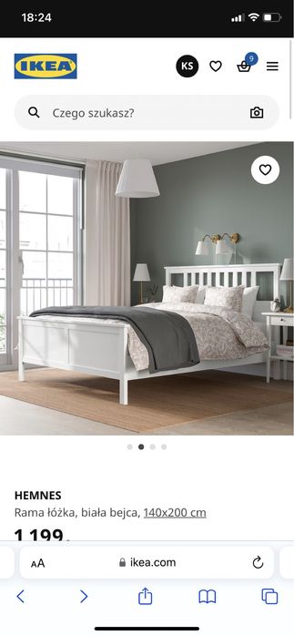 Łóżko rama hemnes ikea
