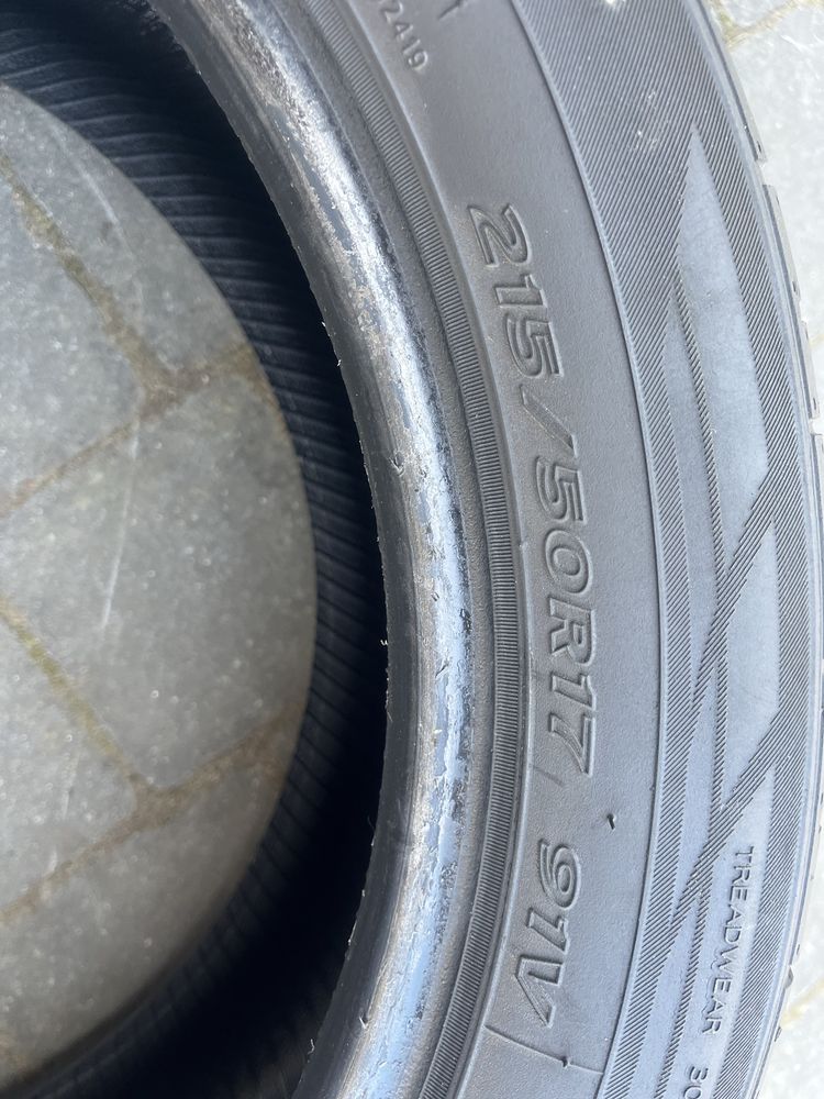 Opony 215/50r17 Hankook ventus s2 rant ochronny używane 2 szt