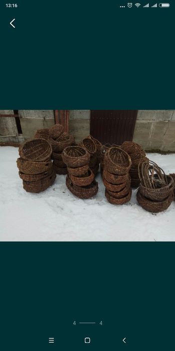 Opałki wiklinowe, koszyk, kosz