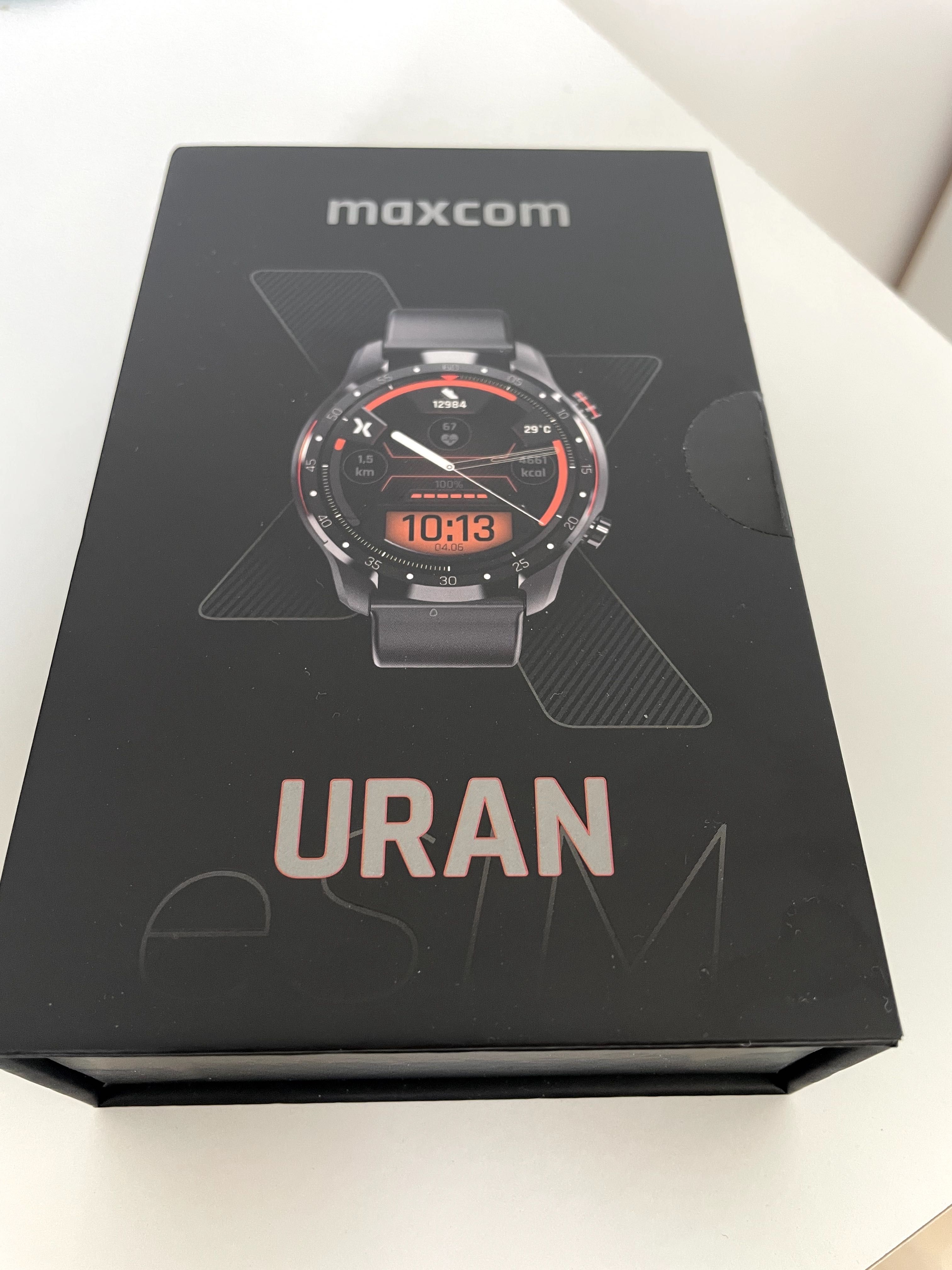 Sprzedam Smartwatch MAXCOM FW01 Uran eSIM Czarny NOWY