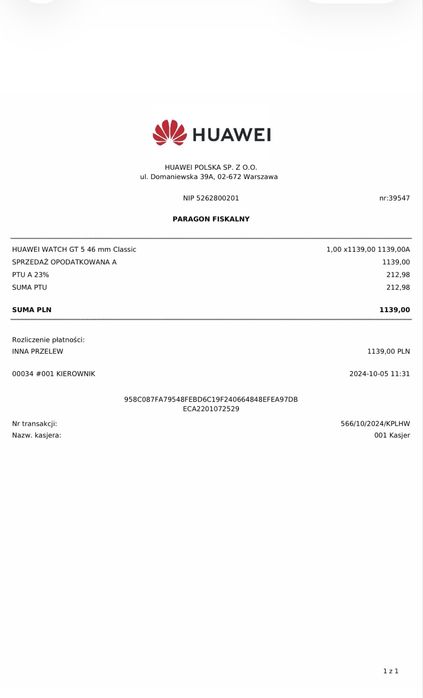 Huawei GT 5 46mm Classic