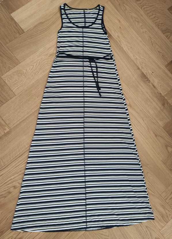 Nowa letnia sukienka maxi XS 32/34 paski bez rękawów długa