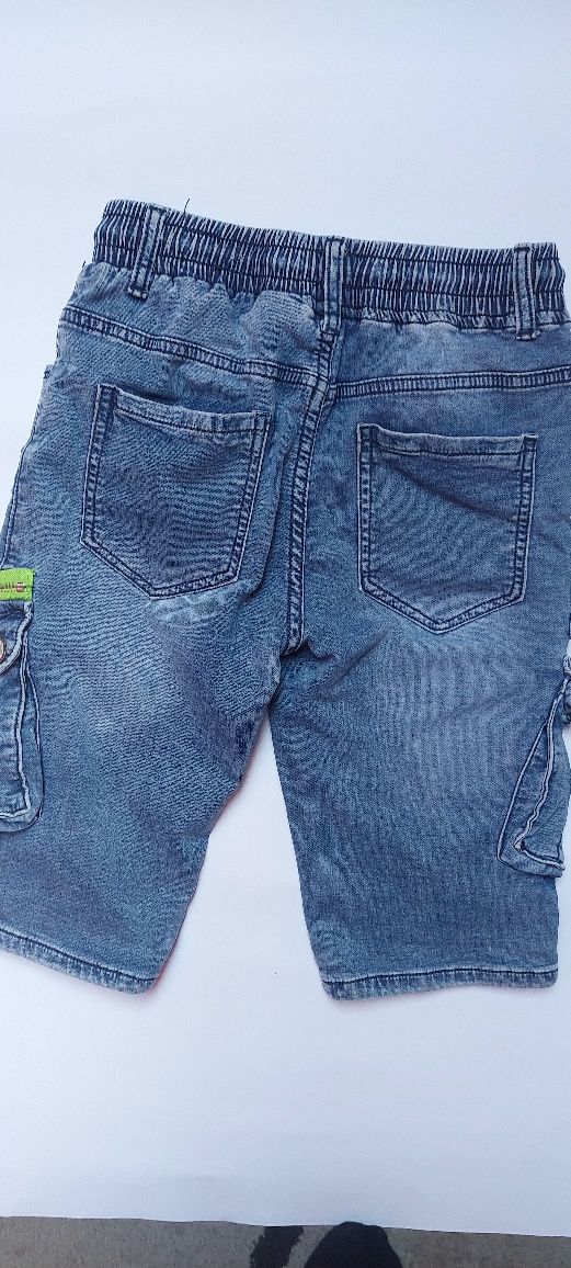Spodenki bojówki jeans z kieszeniami 146_152