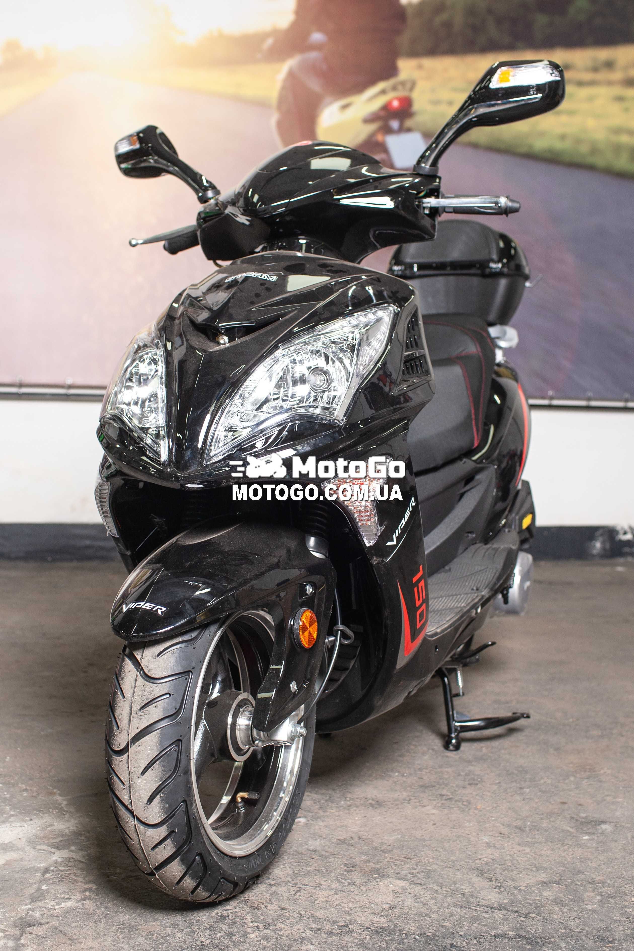 Новый Скутер Viper Storm 150 2024 Гарантия, КРЕДИТ Black - MotoGo !