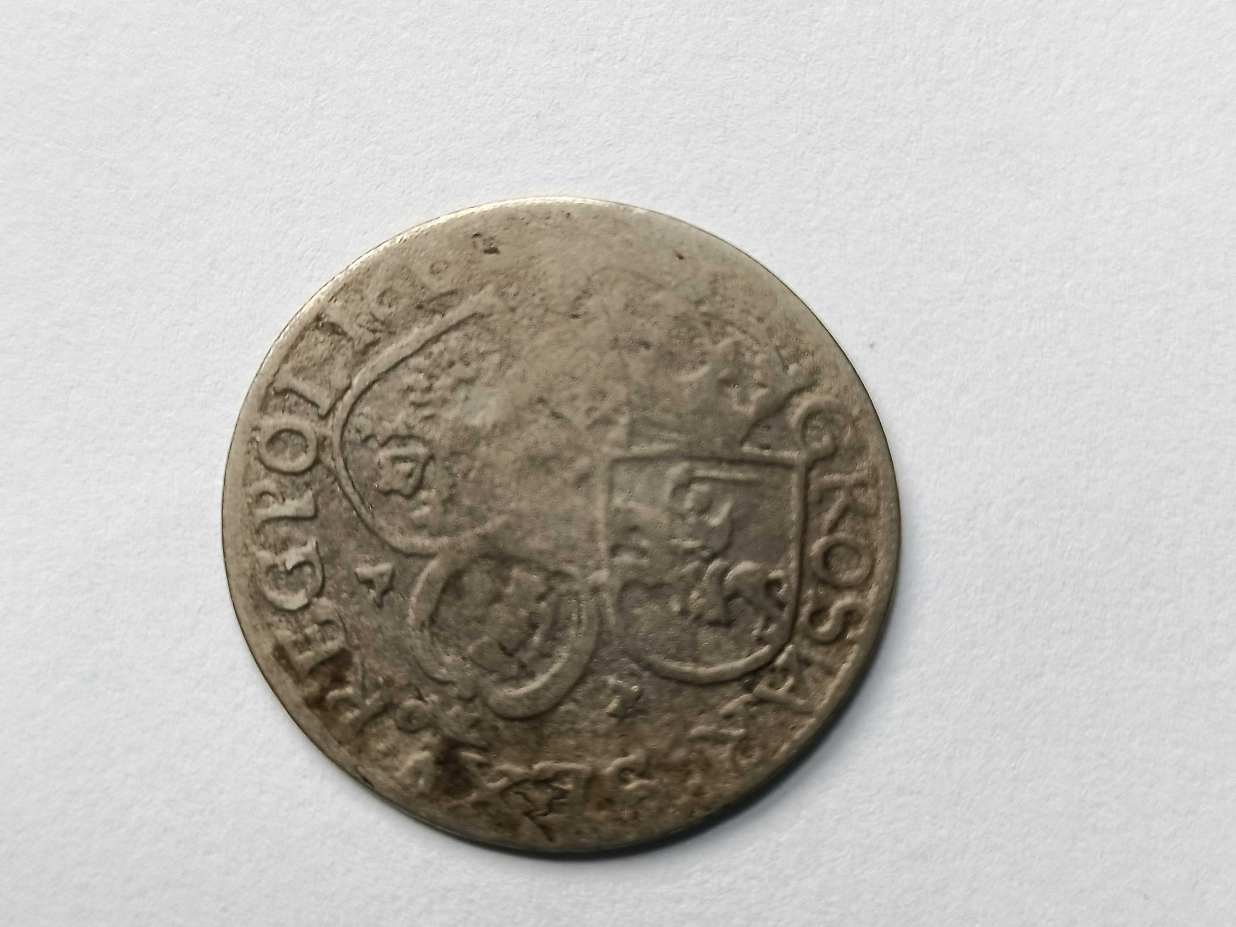 Szustak 1663 AT Jan ll Kazimierz oryginał Srebro