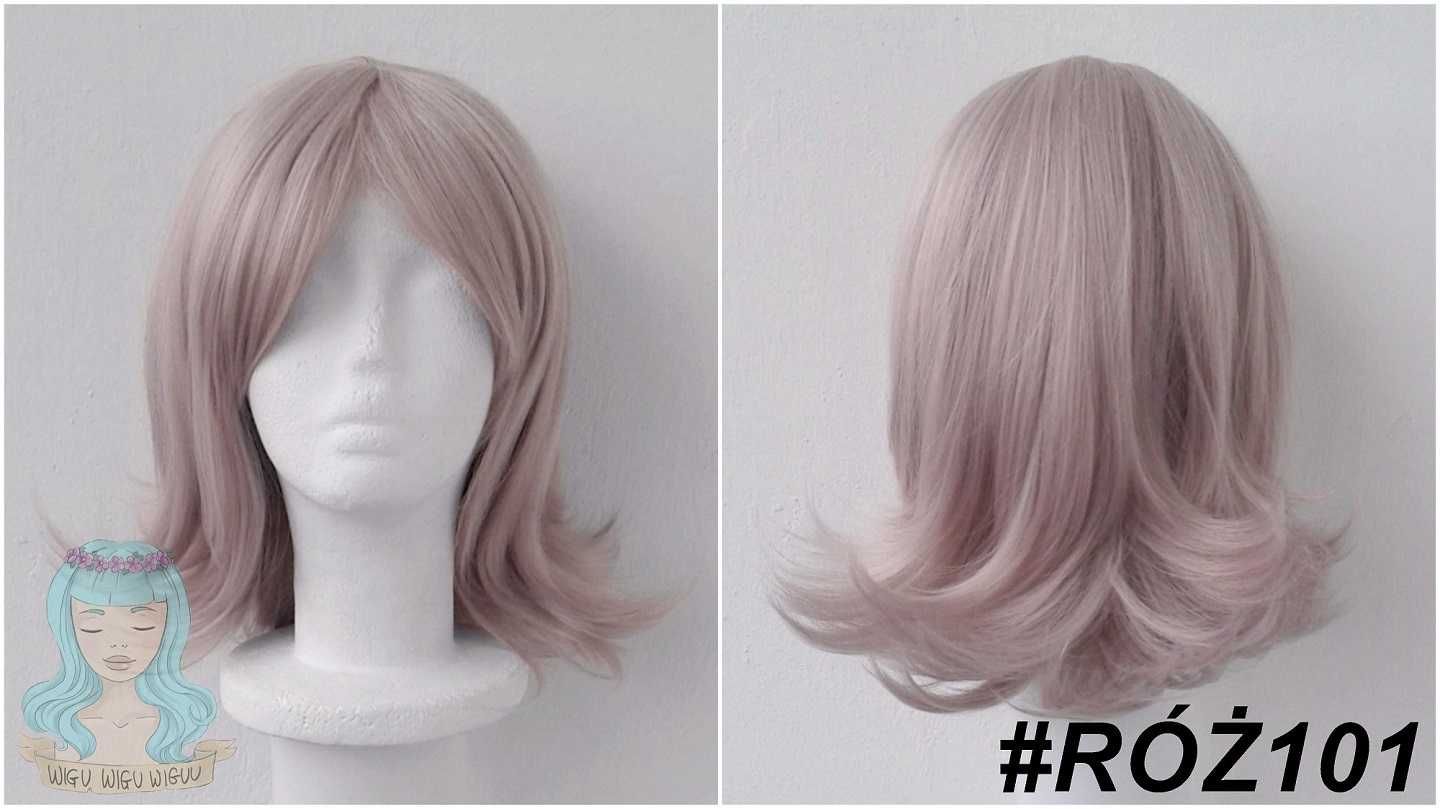 Nanami Chiaki Danganronpa cosplay wig różowa krótka peruka